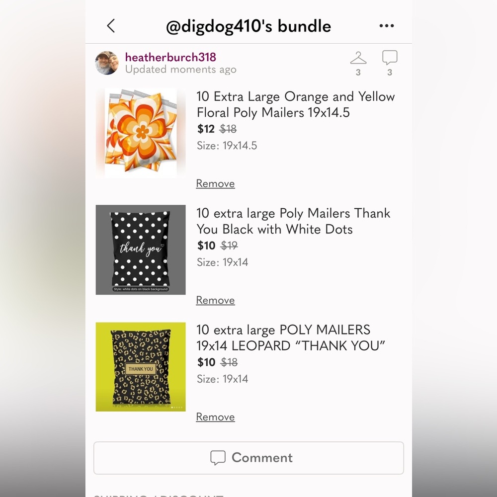 Extra Large Poly Mailers Bundle